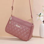 PU Leather Crossbody Bags Zipper New Fashion Shoulder Bag for Women Large Capacity Embroidery Thread Small Purse and Handbags - FATAONPU Leather Crossbody Bags Zipper New Fashion Shoulder Bag for Women Large Capacity Embroidery Thread Small Purse and HandbagsMode & AccessoiresFATAON