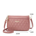 PU Leather Crossbody Bags Zipper New Fashion Shoulder Bag for Women Large Capacity Embroidery Thread Small Purse and Handbags - FATAONPU Leather Crossbody Bags Zipper New Fashion Shoulder Bag for Women Large Capacity Embroidery Thread Small Purse and HandbagsMode & AccessoiresFATAON