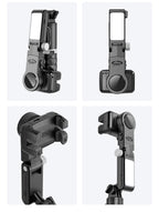 Q18 Desktop Following the shooting Mode Gimbal Stabilizer Selfie Stick Tripod with Fill Light for iPhone Cell Phone Smartphone - Fix & GoQ18 Desktop Following the shooting Mode Gimbal Stabilizer Selfie Stick Tripod with Fill Light for iPhone Cell Phone SmartphoneVidéo & PhotoFix & Go