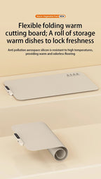 TINSOL New Food Insulation Mat Foldable Silicone Heating Pad Portable Food Cart Insulation Mat 8 - Level Temperature Adjustment - Fix & GoTINSOL New Food Insulation Mat Foldable Silicone Heating Pad Portable Food Cart Insulation Mat 8 - Level Temperature AdjustmentFix & Go